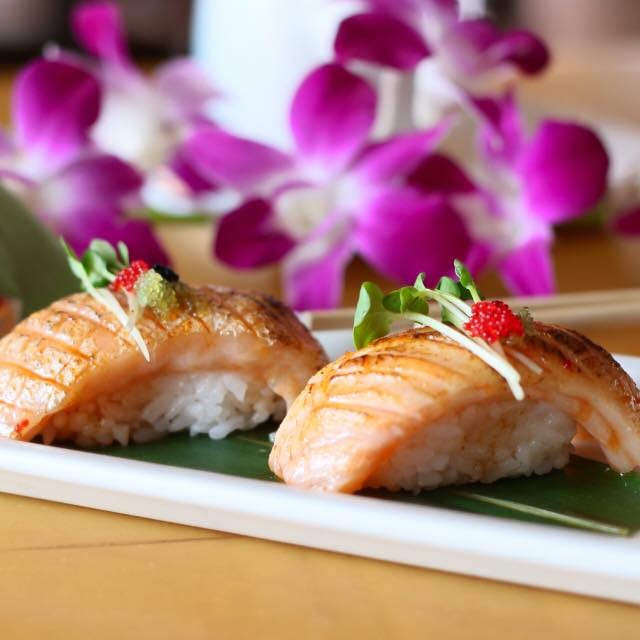 Salmon Belly Sushi.